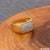 1 Gram Gold Forming Cube with Diamond Best Quality Gold Plated Ring - Style A011