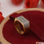 1 Gram Gold Forming Glittering Design with Diamond Gold Plated Ring - Style A128