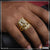 1 Gram Gold Plated Goga Maharaj With Diamond Best Quality Ring For Men - Style B204