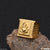 1 Gram Gold Forming Ganpati Stylish Design Best Quality Ring for Men - Style A307