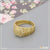 Brilliant Design with Diamond Best Quality Gold Plated Ring for Men - Style B601