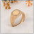 Best Quality with Diamond Glittering Design Gold Plated Ring for Men - Style B531