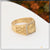 High Quality with Diamond Fabulous Design Gold Plated Ring for Men - Style B532