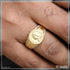 Queen Victoria with Diamond Gorgeous Design Gold Plated Ring for Men - Style B533