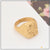 Superior Quality Sparkling Design Gold Plated Ring for Men - Style B538