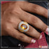 Yellow Stone with Diamond Latest Design Gold Plated Ring for Men - Style B565
