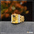 Yellow with Diamond Excellent Design Gold Plated Ring for Men - Style B575