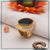 Black Stone Chic Design Superior Quality Gold Plated Ring for Men - Style B576