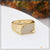 Artisanal Design with Diamond Best Quality Gold Plated Ring for Men - Style B598