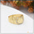 Brilliant Design with Diamond Best Quality Gold Plated Ring for Men - Style B601