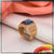 Blue Stone with Diamond Stylish Design Best Quality Gold Plated Ring - Style A748
