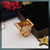 Orange Stone with Diamond Latest Design High-Quality Gold Plated Ring - Style A760