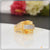 Yellow Stone with Diamond Popular Design Gold Plated Ring for Men - Style B567