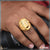 Handmade Decorative Design Best Quality Gold Plated Ring for Men - Style B582