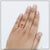 Red Stone with Diamond Graceful Design Gold Plated Ring for Lady - Style LRG-164