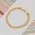 Ring Into Ring Sophisticated Design Gold Plated Bracelet for Men - Style D050