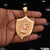 Royal Chatrapati Shivaji Maharaj Gold Plated Pendant with Diamond for Men - Style A543
