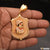 Royal Chatrapati Shivaji Maharaj With Emboss In Gold Plated Pendant - Style A605