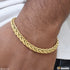 Stunning Design Superior Quality Gold Plated Bracelet for Men - Style D124