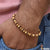Stylish Design Best Quality Gold Plated Rudraksha Bracelet for Men - Style D005