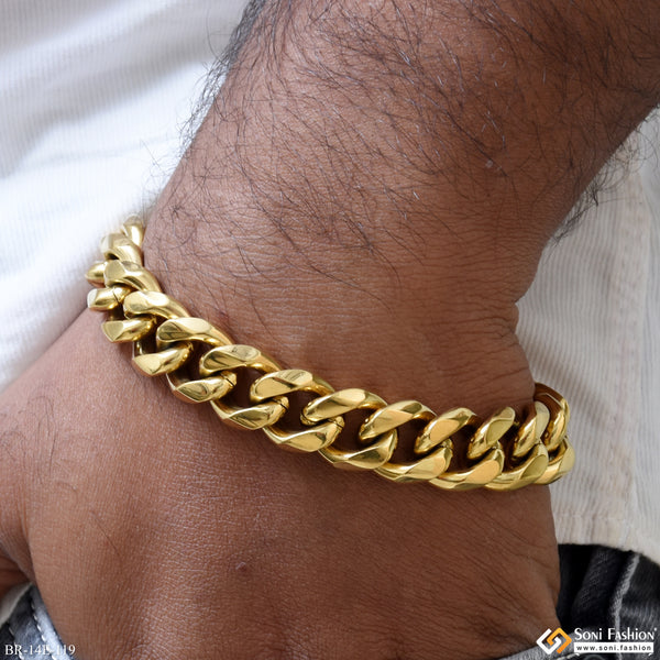 Trending Design Stainless Steel Cuban Link Bracelet for Men - Style E119
