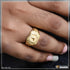 Triangle Best Quality Elegant Design Gold Plated Ring for Men - Style B594