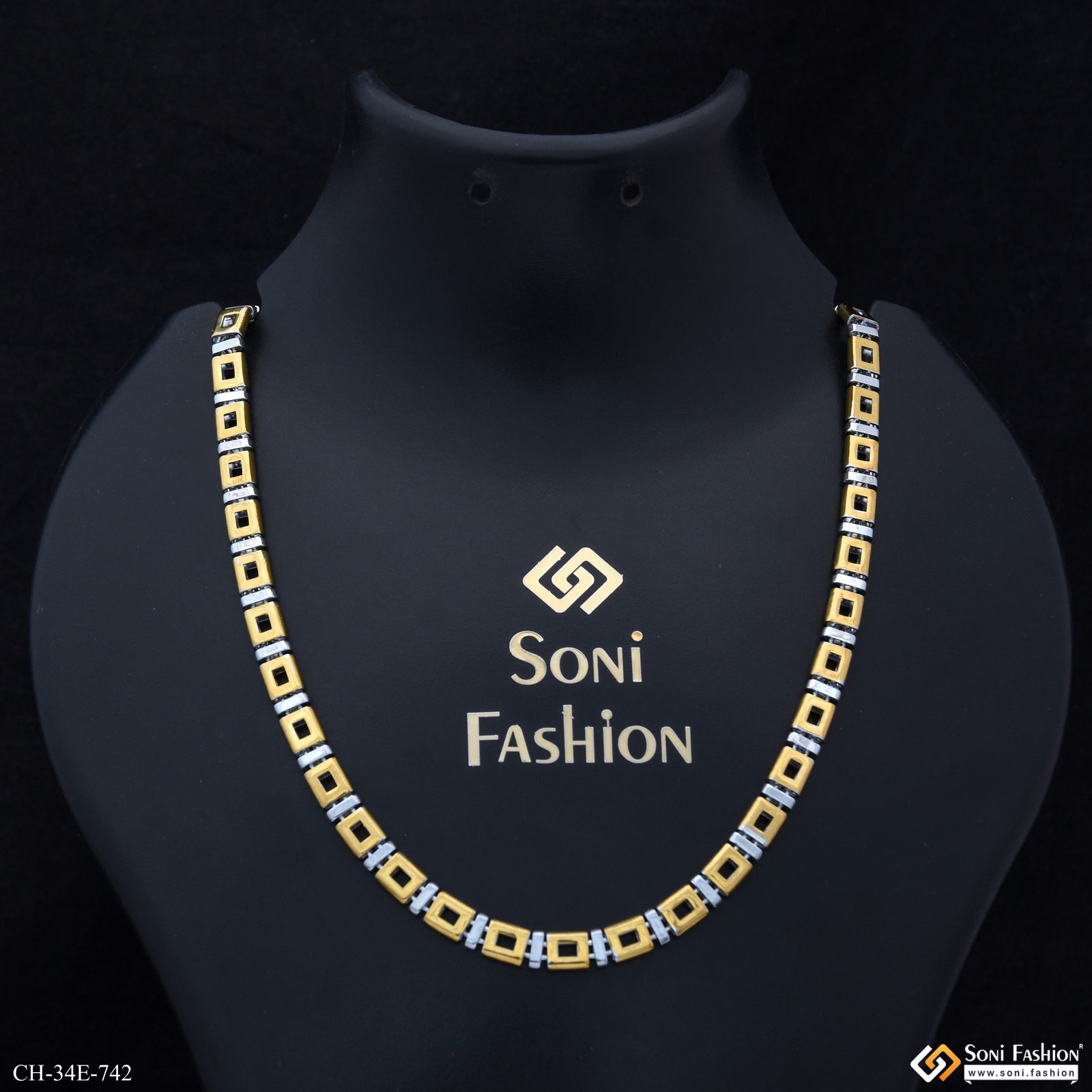 Unique Design High Quality 18K Golden & Silver Plated Chain For Men ...