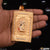 Very Big Chatrapati Shivaji Maharaj In Tringle Pattern Diamond Gold Plated Pendant - Style A538