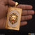 Very Big Size Lion In Diamond Background Gold Plated Attractive Pendant - Style A513