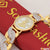 1 Gram Gold Plated with Diamond Fabulous Design Watch for Men - Style A017