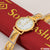 1 Gram Gold Plated with Diamond Artisanal Design Watch for Men - Style A018