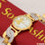 1 Gram Gold Plated with Diamond Hand-Crafted Design Watch for Men - Style A021