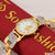 1 Gram Gold Plated with Diamond Prominent Design Watch for Men - Style A042