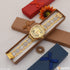 1 Gram Gold Plated with Diamond Glittering Design Watch for Men - Style A044