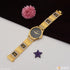 1 Gram Gold Plated with Diamond Popular Design Watch for Men - Style A056