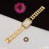 1 Gram Gold Plated with Diamond Traditional Design Watch for Men - Style A058