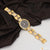 1 Gram Gold Plated with Diamond Hand-Crafted Design Watch for Men - Style A064