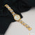1 Gram Gold Plated with Diamond Glittering Design Watch for Men - Style A070