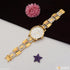 1 Gram Gold Plated with Diamond Fabulous Design Watch for Men - Style A071