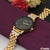 1 Gram Gold Plated with Diamond Amazing Design Watch for Men - Style A072