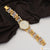 1 Gram Gold Plated with Diamond Fashionable Design Watch for Men - Style A075