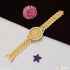 1 Gram Gold Plated with Diamond Delicate Design Watch for Men - Style A080