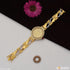 1 Gram Gold Plated with Diamond Graceful Design Watch for Ladies - Style A086