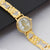 1 Gram Gold Plated with Diamond Charming Design Watch for Ladies - Style A091