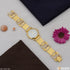 1 Gram Gold Plated with Diamond Artisanal Design Watch for Men - Style A103