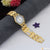1 Gram Gold Plated with Diamond Artisanal Design Watch for Men - Style A107