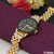 1 Gram Gold Plated with Diamond Awesome Design Watch for Men - Style A074