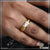 White Diamond Latest Design High-Quality Gold Plated Ring for Men - Style B596