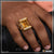 Yellow Stone with Diamond Best Quality Elegant Design Gold Plated Ring - Style A995