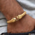 Anaconda snake dual face bracelet kada elegant design gold